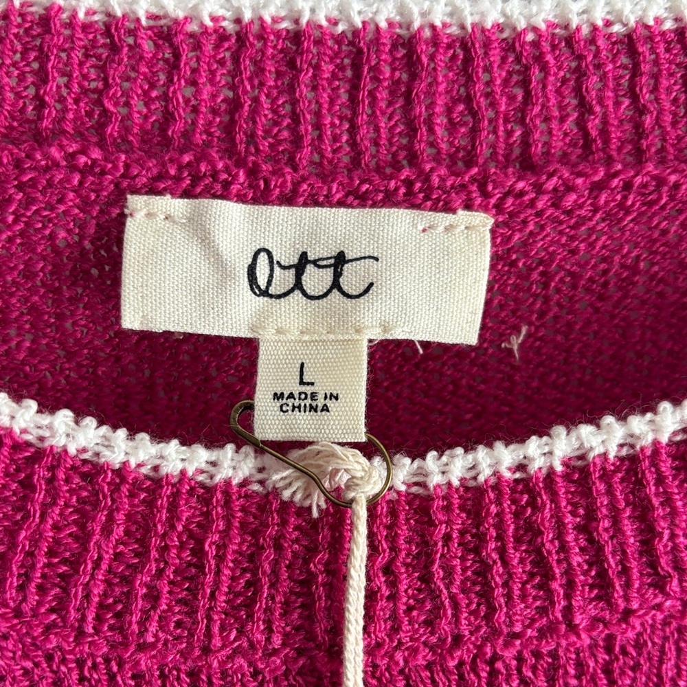 Chic Magenta Ruffle Sweater - Picture 2 of 5